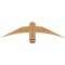 Ekena Millwork Bellingham Timber Gable Bracket, Western Red Cedar, 36"W x 9"H x 1 1/2"D x 3 1/2"F, 6/12 Pitch GBW036X09X0204BEL00SWR - alternate 1